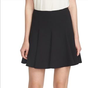 Black Crepe flounce skirt